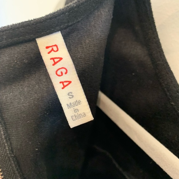 Black suede fringe dress - Picture 3 of 4